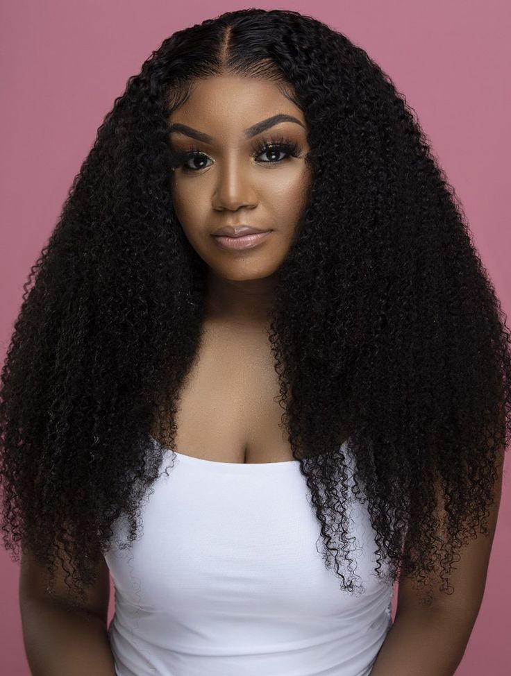 Bold and Confident Look with Kinky Curly Wig